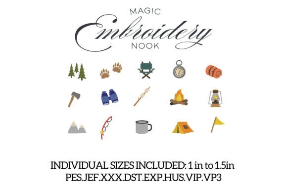 Camping Mini Embroidery X 18 Designs: A Maker’s Review