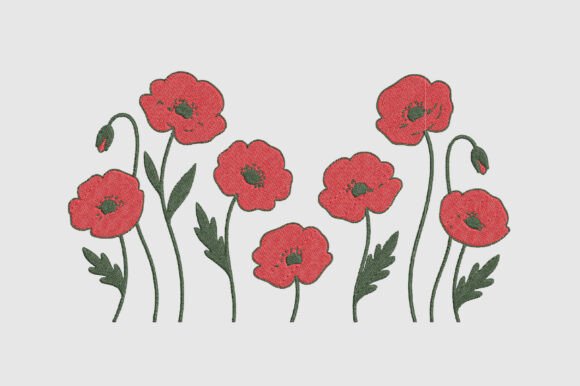 Embroidery Red Poppies Design: A Boutique Apparel Review