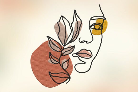 Reviewing the Woman's Floral Face Embroidery Design