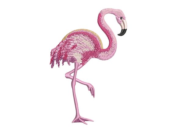 Standing Pink Flamingo Embroidery: Seller Review